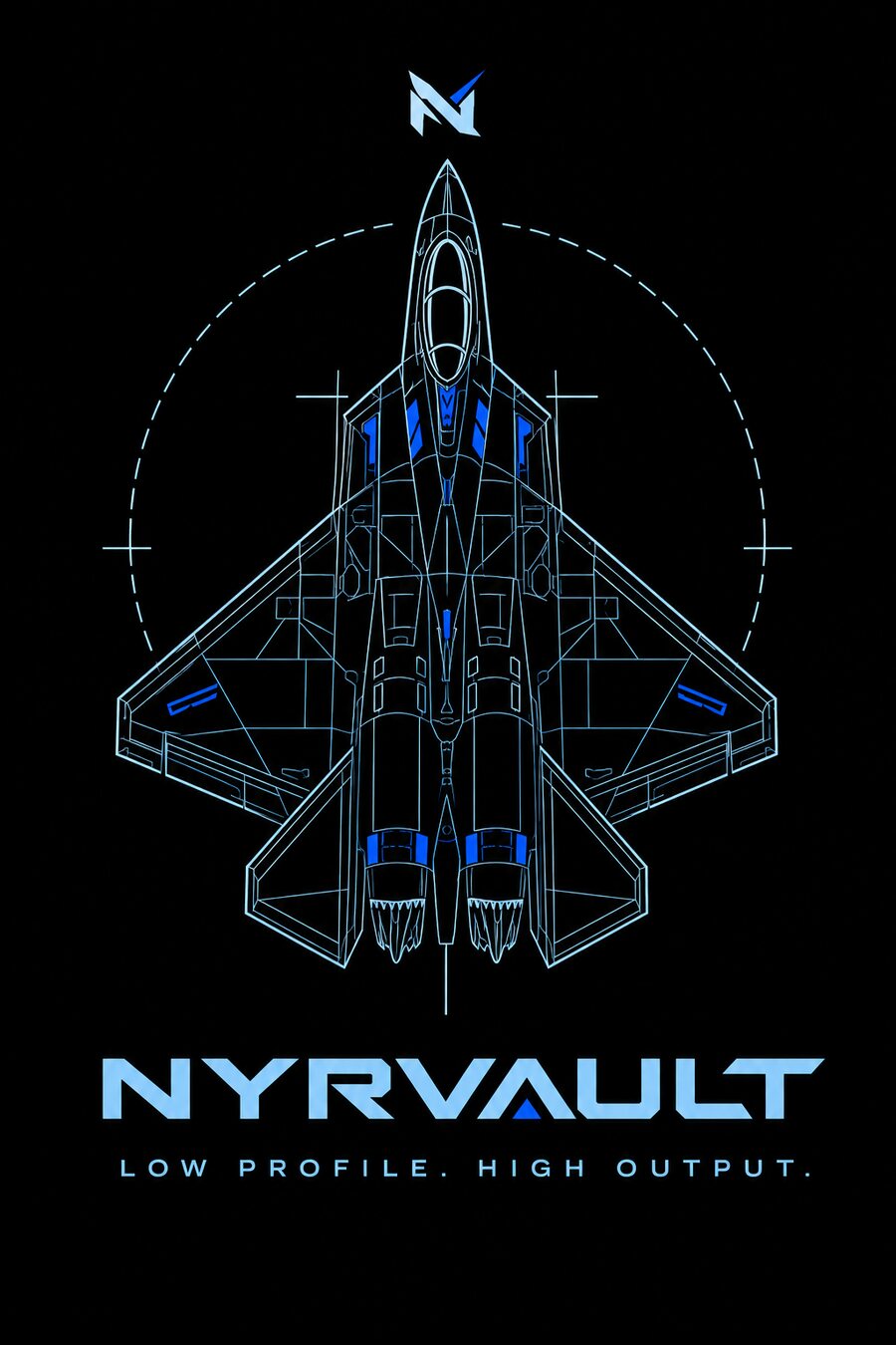 Flight Systems — top-down aircraft study in ice blue